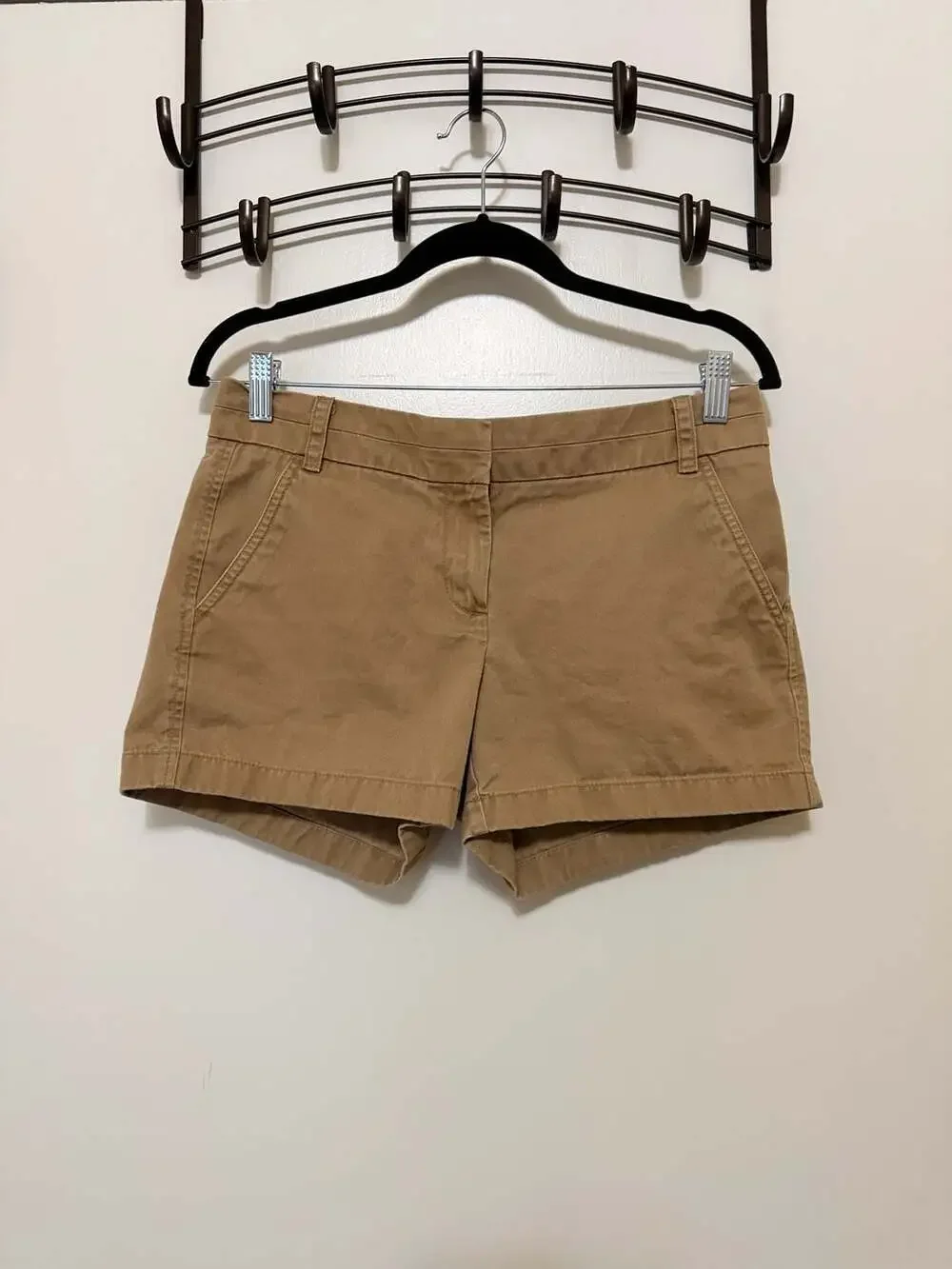 J.Crew Women's Khaki Cotton Chino Shorts Size 4